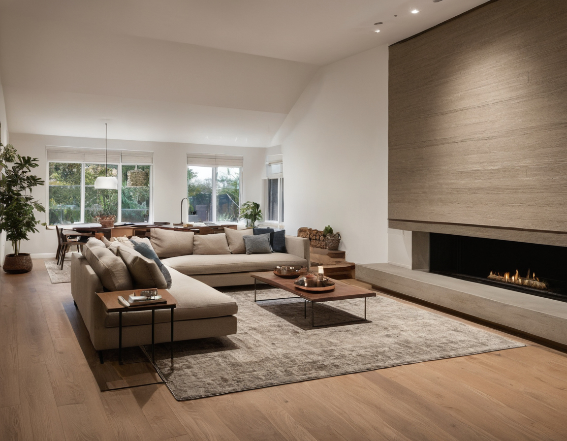 What are the key takeaways for specifying living room rugs alongside joinery